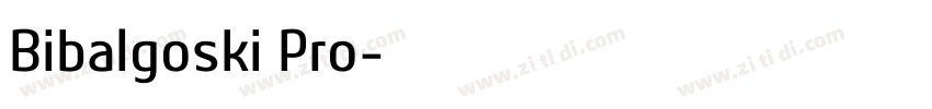 Bibalgoski Pro字体转换